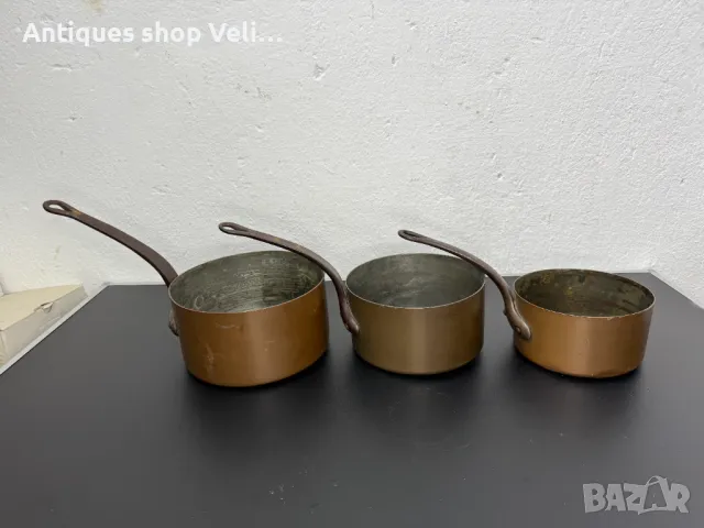 Комплект медни тигани №6807 , снимка 3 - Други ценни предмети - 49933432