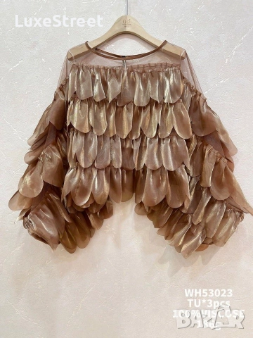 Ефектна Дамска Блуза 🤍, снимка 4 - Блузи с дълъг ръкав и пуловери - 52632931