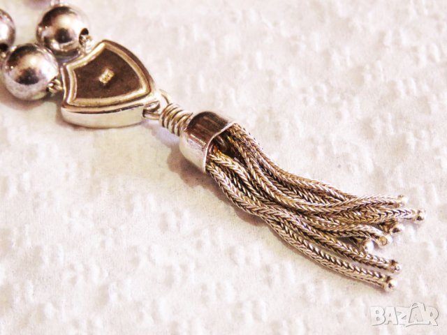   Старинна сребърна броеница, молитвена броеница за ценители и колекционери  сребро, снимка 2 - Антикварни и старинни предмети - 35865029