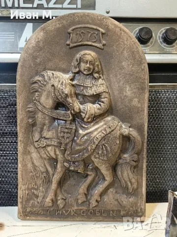 стара Глинена плоча Salentin Graf Von Isenburg , снимка 1