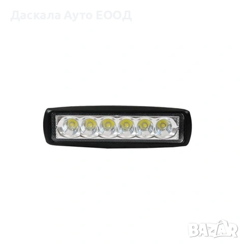 1бр. ЛЕД LED BAR халоген , прожектор с 6 диода 18W , 12-24V, снимка 2 - Части - 53798076