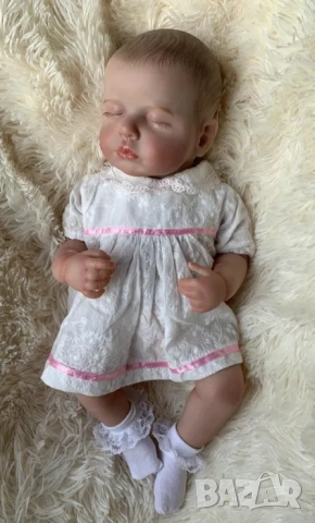 Кукла реборн, преродено бебе, момиче, силиконова реалистична кукла, снимка 2 - Кукли - 52083023