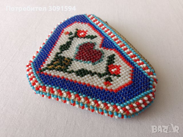   1930 г. Портмоне за монети с мъниста  