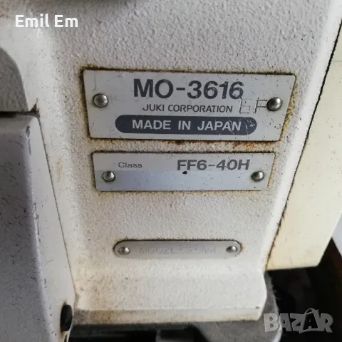 JUKI MO 3616 Оверлог, снимка 2 - Шевни машини - 48053708