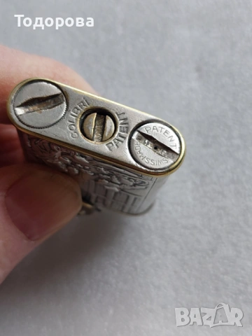 Много рядък модел на стара сребърна запалка, снимка 9 - Антикварни и старинни предмети - 53606508