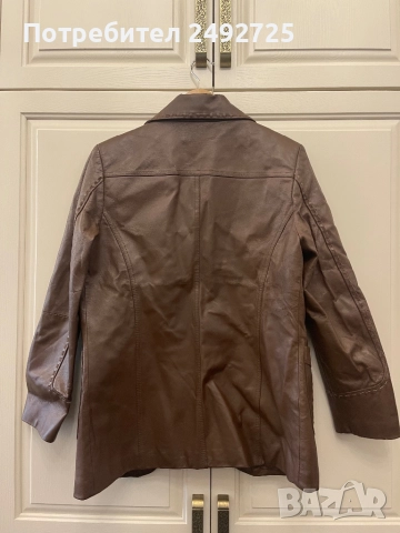 Яке сако естествена кожа кафяво, снимка 2 - Якета - 37258793