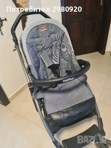 Детска количка 3в1 (вкл. изофикс база) Peg Perego Book 51S, Blue Denim, снимка 3 - Детски колички - 48437778