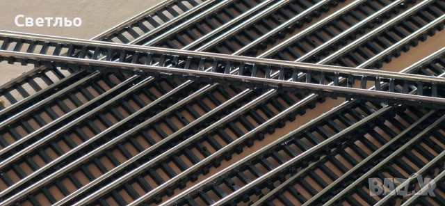 Прави релси 220мм мащаб N 1:160 за влакчета П профил , снимка 4 - Колекции - 53148188