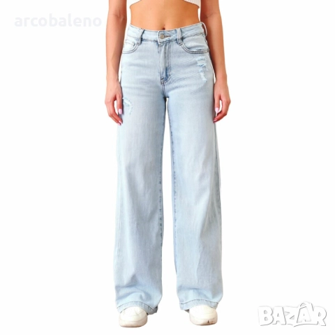 Дамски дънки с висока талия  , снимка 3 - Дънки - 52311130