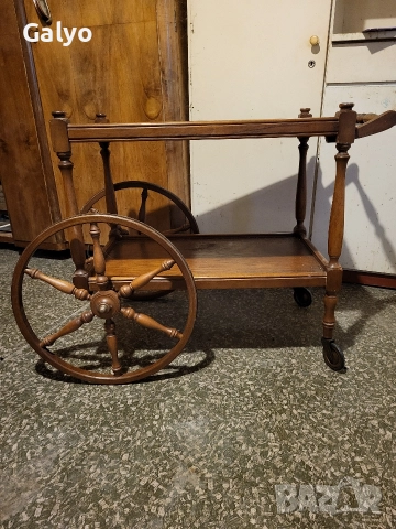 Антична количка, маса за сервиране, снимка 2 - Маси - 52921132