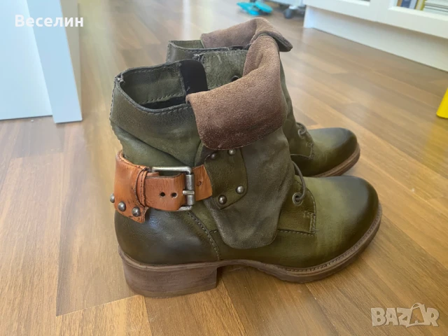 Боти естествена кожа Orange Label