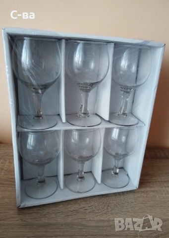 Стъклени чаши за вино /ракия 