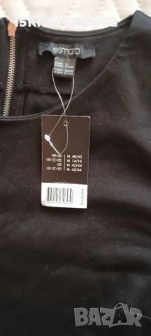 Черна ежедневна рокля размер 40/42, снимка 4 - Рокли - 53333023