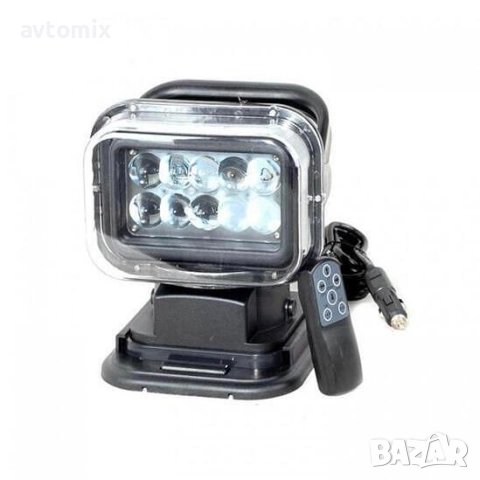 LED диоден боен фар с дистанционно, 24 см, 50 W, снимка 4 - Аксесоари и консумативи - 52466432