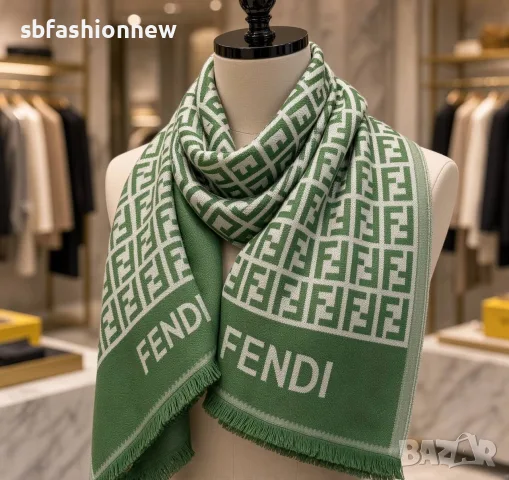 Fendi шал ✨ кашмир и коприна, снимка 2 - Шалове - 56336729