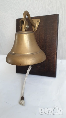 Бронзова корабна камбана, снимка 5 - Антикварни и старинни предмети - 53748070
