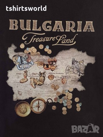 Нов детски суичър с трансферен печат TREASURE LAND (Земя на съкровища), България, снимка 2 - Детски анцузи и суичери - 34601316