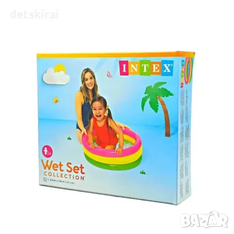 Басейн 61см  INTEX с надуваемо дъно, снимка 1