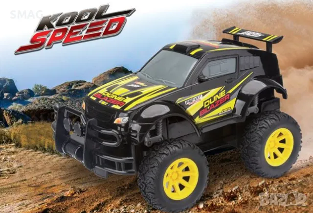 Дистанционно управление Off Road превозно средство Черно Жълто S_1159528, снимка 2 - Коли, камиони, мотори, писти - 47923240