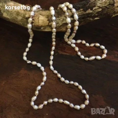 Дамски Гердан от Естествени Перли - Микс в Нежни Цветове 8632, снимка 1