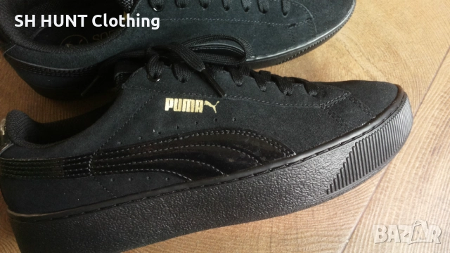 PUMA Leather Shoes Размер EUR 39 / UK 6 дамски детски обувки 56-14-S, снимка 5 - Дамски ежедневни обувки - 52640308