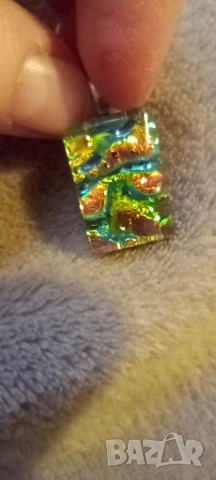 Медальон, висулка,позлатена; Седеф , снимка 8 - Колиета, медальони, синджири - 52702320