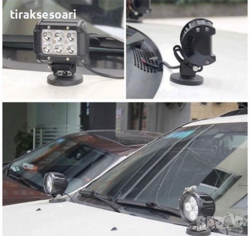 88мм 2 БРОЯ Магнити за Халоген Магнит за ЛЕД БАР, снимка 3 - Аксесоари и консумативи - 41291735