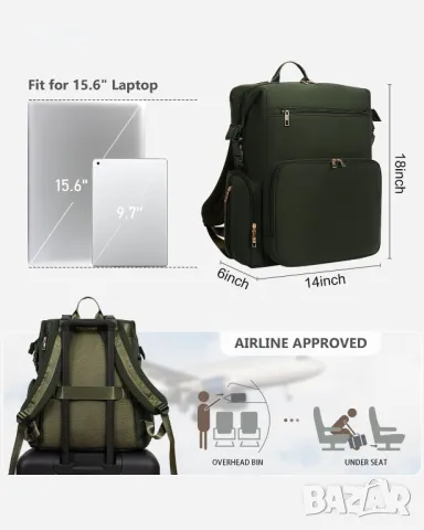 CEI-CEI Неопренова чанта, Раница с подложка за повиване, с изолирани джобове (армейско зелено), снимка 5 - Други - 47422371