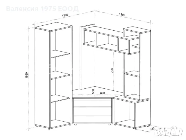 Ъглова Холна секция Тиара, снимка 3 - Секции и витрини - 46382633