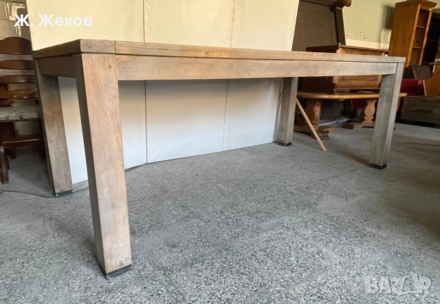 Масивна трапезна маса, снимка 4 - Маси - 52531278