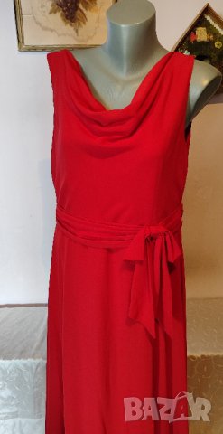 Официална дълга бална рокля р-р ХЛ, нова, със забележка, снимка 6 - Рокли - 40854167
