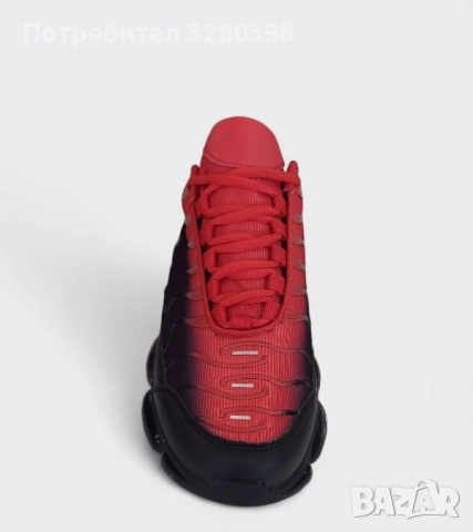 Мъжки маратонки в червено и черно, по дизайн на Nike – BL-7 Red, снимка 3 - Маратонки - 51592511