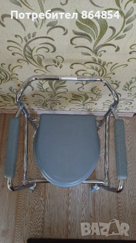 Тоалетен инвалиден стол, снимка 4 - Тоалетни столове - 53707724