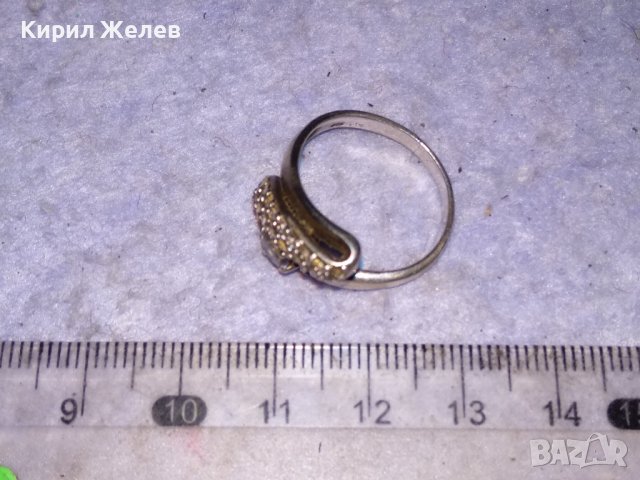 ПРЕКРАСЕН СКЪПОЦЕНЕН МАРКОВ СРЕБЪРЕН АРТ ПРЪСТЕН СРЕБРО 925 olx С ИСКРЯЩИ ФАСЕТИРАНИ ЦИРКОНИ 38506, снимка 13 - Пръстени - 41450903