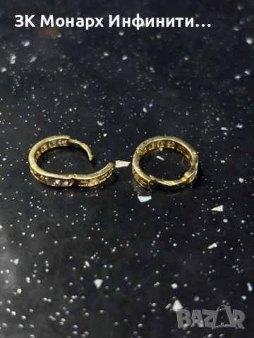 Златни обеци, снимка 3 - Обеци - 51477672