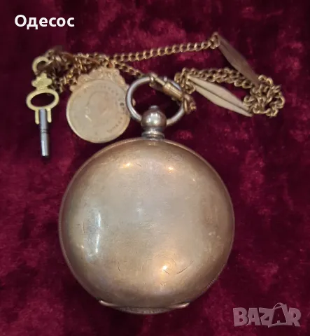 Старинен Османски джобен часовник с кюстек и ключ, снимка 6 - Антикварни и старинни предмети - 48415131