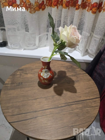 Винтидж немска оранжева вазичка, снимка 4 - Вази - 52510958