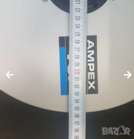 35см. алуминиева ролка за магнетофон Ampex. 1/4" В перфектно състояние. , снимка 2 - Декове - 48343303