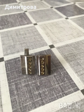 Копчета за ръкавели с камъчета, щипка за вратовръзка, снимка 6 - Други - 50927057