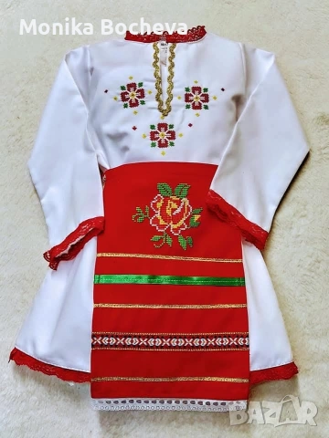 Бебешки и детски народни носии за Лазарица, снимка 6 - Детски комплекти - 53289506