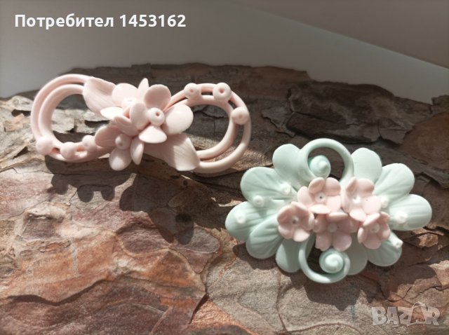 Стари български порцеланови брошки , снимка 2 - Други - 40309167