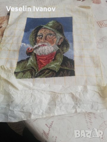 Гоблен старецът с лулата, снимка 9 - Гоблени - 35976304