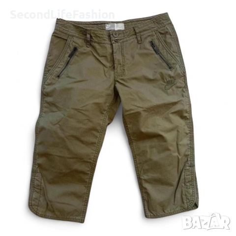 Дамски къси панталони Nike Sportswear цвят каки размер M