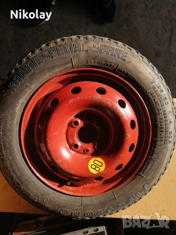 Патерица/резервна гума за Фиат 135/80/14, снимка 2 - Гуми и джанти - 44168255