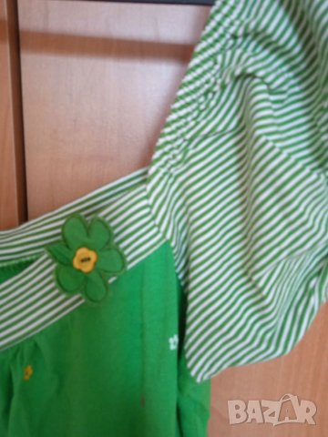 Зелена блузка, снимка 2 - Корсети, бюстиета, топове - 40627172