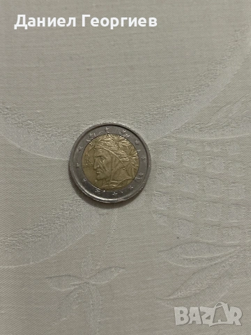 Монета 2 евро 2002 Италия колекционерска, като нова