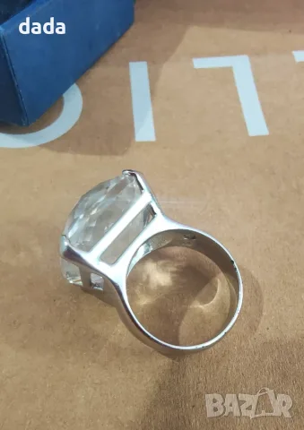 Swarovski пръстен Merlin с голям кристал размер 58, снимка 7 - Пръстени - 56116070