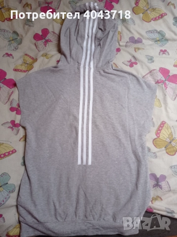 Мъжка тениска без ръкави с качулка Adidas , снимка 3 - Тениски - 52748223