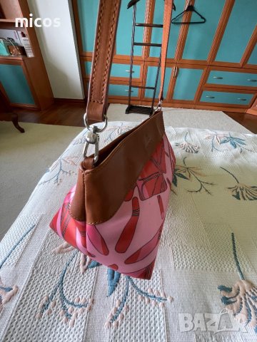 MAGNoL,маркова чанта с естествена кожа като детайли,прекрасен цвят, снимка 6 - Чанти - 41100312