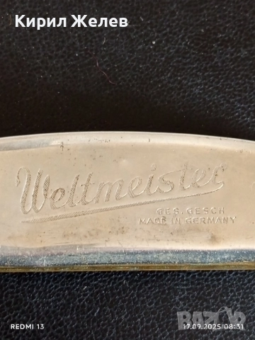 Устна хармоника VERMONA WELTMEISTER GERMANY за КОЛЕКЦИЯ 50499, снимка 3 - Други ценни предмети - 51740269